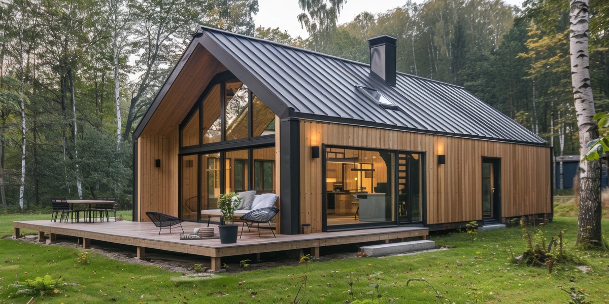 Загородный дом в стиле барнхаус