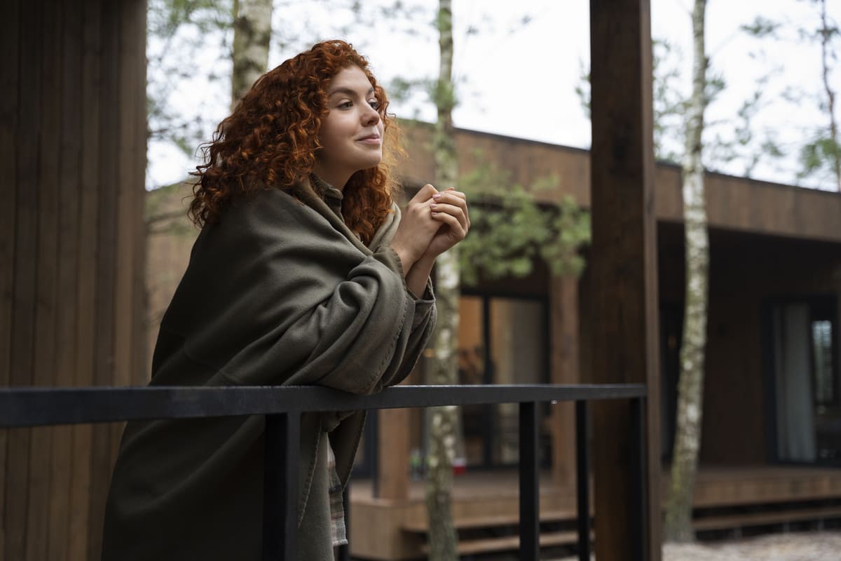 Коттедж для отдыха в сосновом лесу